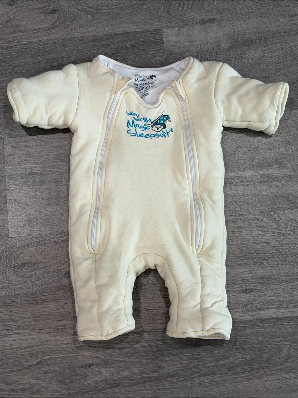Baby Merlin's Magic Sleepsuit Cotton Cream Small (3-6 Months)